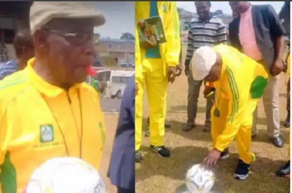 Obasanjo Quit Politics For Sport See what he was spotted doing